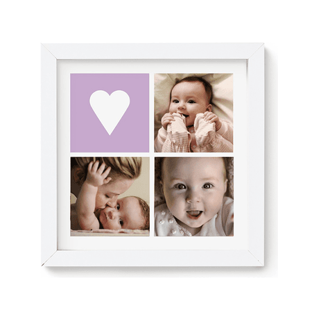 10x10" - 3 Photos, Wood Frame
