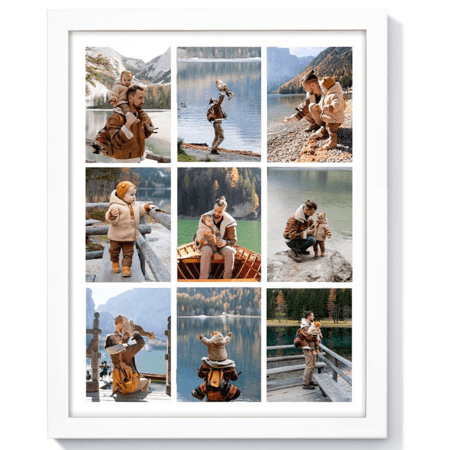 11x14" - 9 Photos, Wood Frame