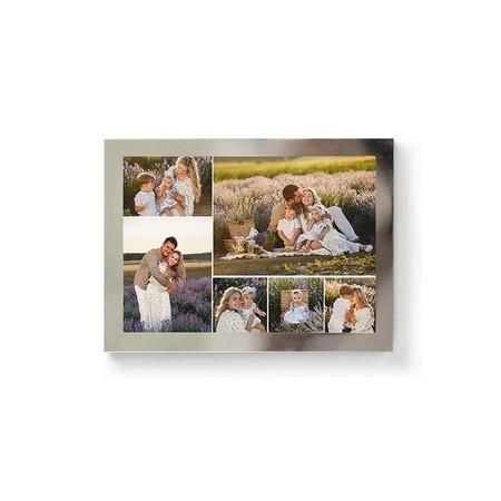 7.5 x 5.5 " - 6 Photos, Silver-Plate
